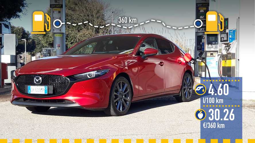 Mazda3 mild hybrid (2023), la prova dei consumi reali