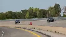 El Porsche Macan EV en pista