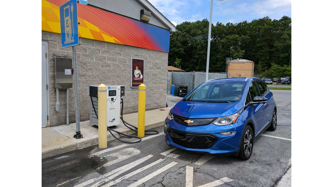 Chevrolet Bolt getting ready to charge up