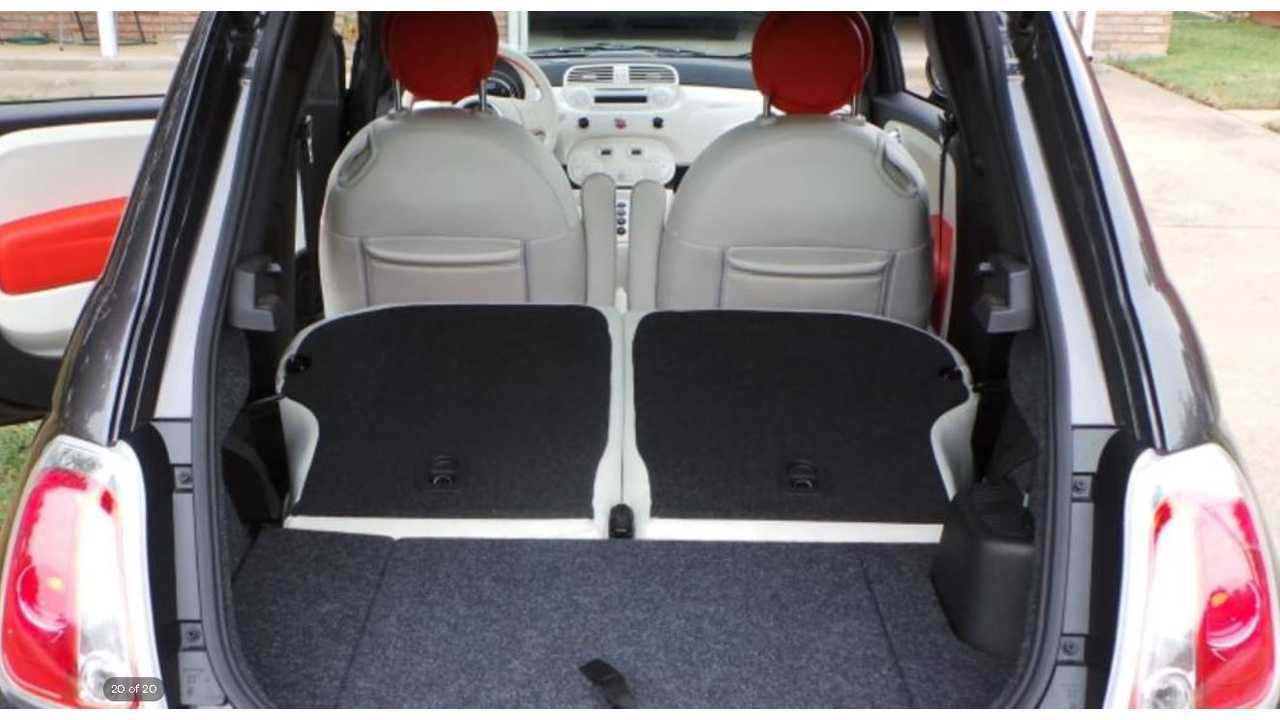 Though small, the FIAT 500e has decent cargo capacity if you're not filling it with passengers