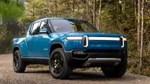 Rivian R1T - azul - estática