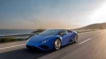 2020 Lamborghini Huracan Evo RWD front quarter action