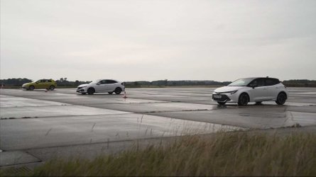 Corolla HB, VW Golf 8 ve Honda Civic HB'in drag yarışını izleyin