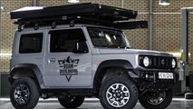 Suzuki Jimny con tenda sul tetto