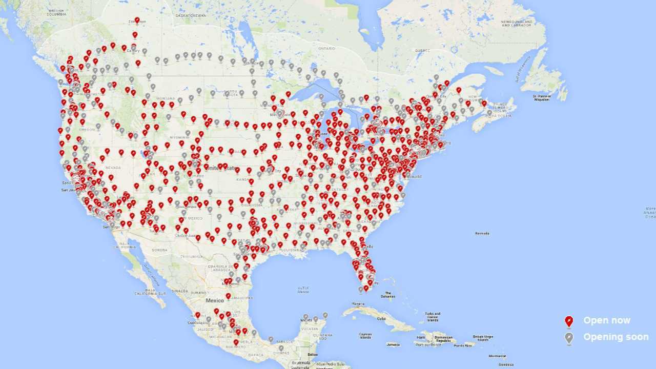 Tesla Supercharging network - June 2019