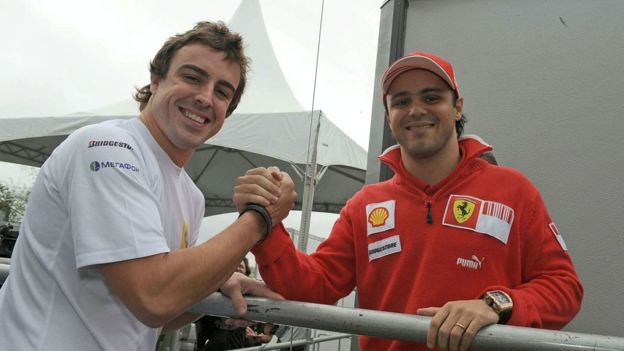 Fernando Alonso and Felipe Massa, Brazilian Grand Prix, Friday Practice, Sao Paulo, Brazil, 16.10.2009