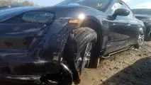 Wrecked Taycan Turbo