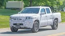 2021 Nissan Frontier Spy Shots Front Three Quarters