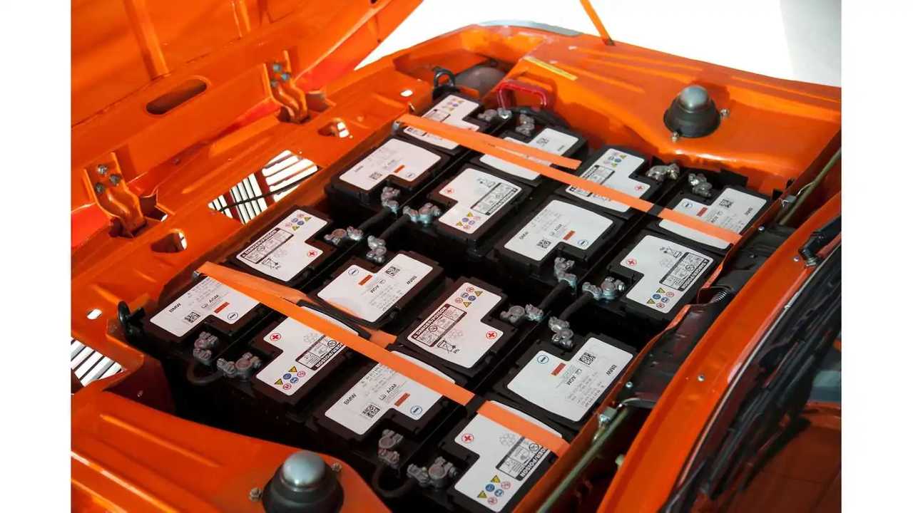 BMW 1602 mit Elektromotor bei der Olympiade 1972