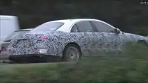 2021 Mercedes-Benz S-Klasse Weniger Camo Spy Video (Screenshots)