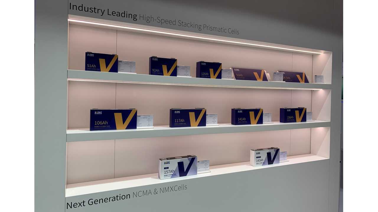 SVOLT Energy unveiled its full range of new lithium-ion battery cells at the 2019 Frankfurt Motor Show