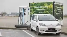 Ladesäule mit Schwungrad-Technik