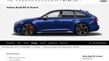 Configuration Audi RS 6 Avant
