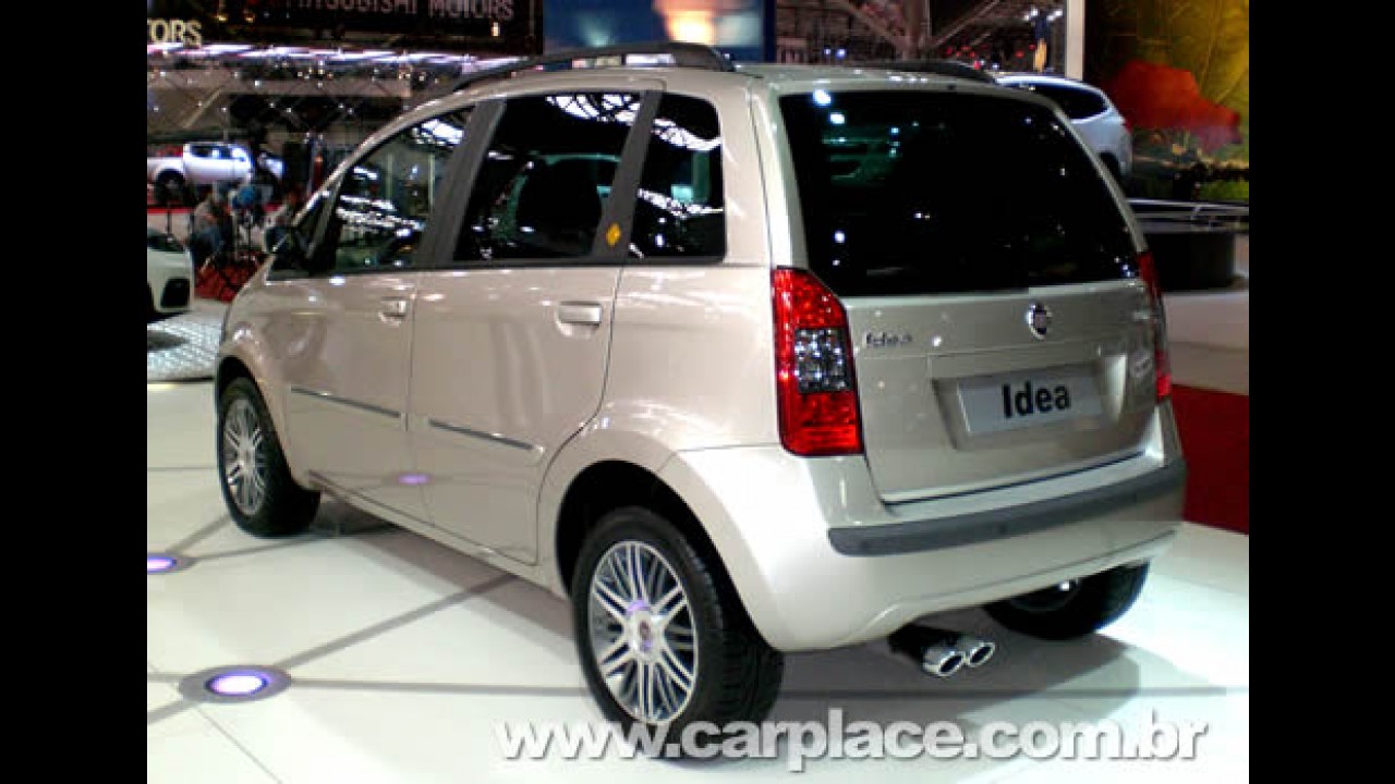 Salão do Automóvel 2008 - Fiat lança séries especiais Oro e Platino do Idea