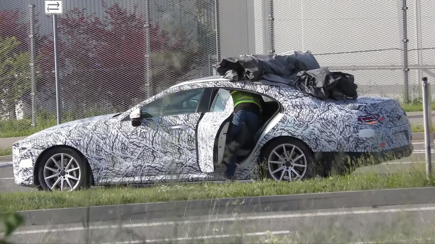 2018 Mercedes CLS prototype breaks down