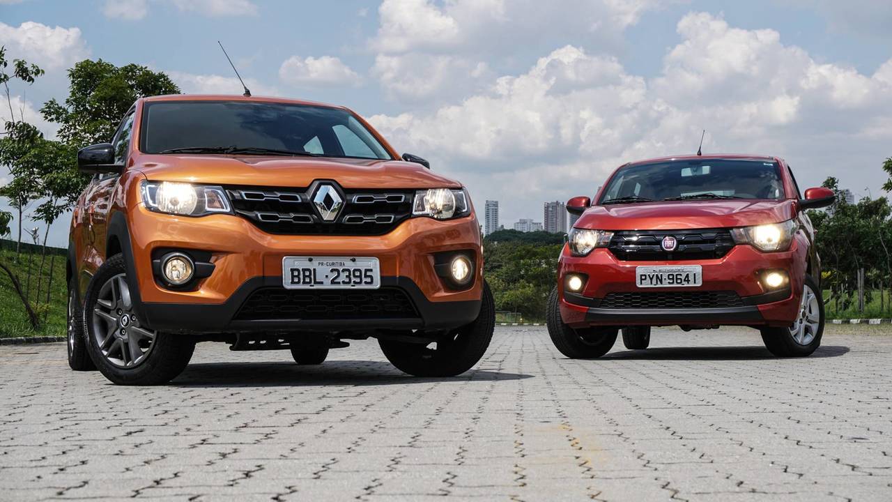 Comparativo Renault Kwid x Fiat Mobi