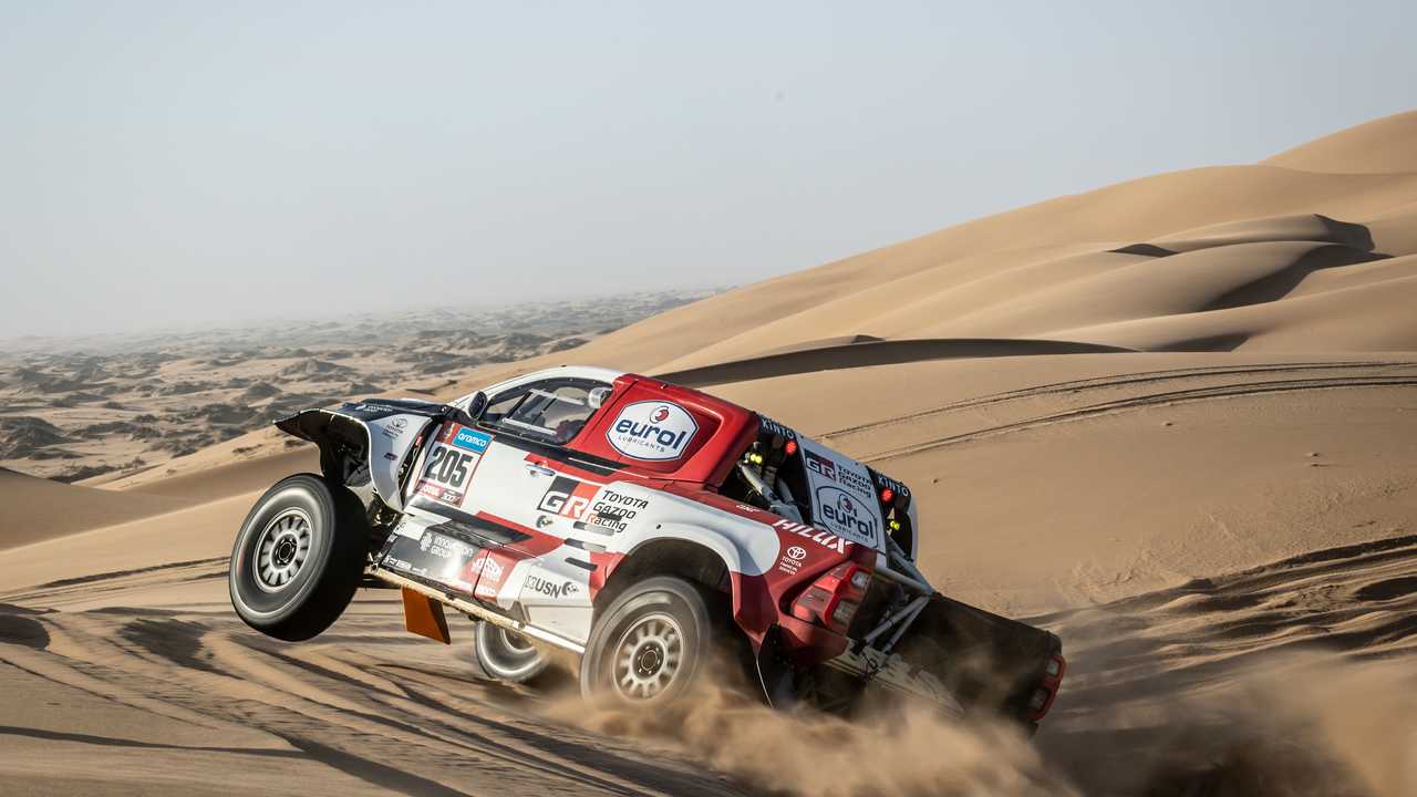 Gli Hilux GR del team Toyota Gazoo Racing alla Dakar 2023