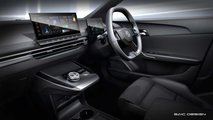 2023 MG MG4 EV in UK specification interior dashboard and front driver seat
