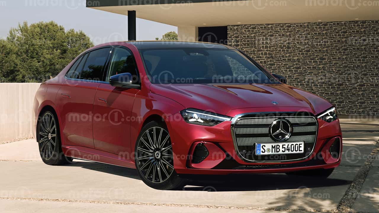 2027 Mercedes E-Class Electric rendering by Motor1