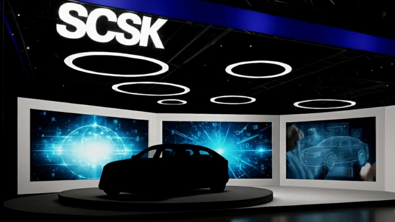 SCSK il teaser della nuova auto elettrica
