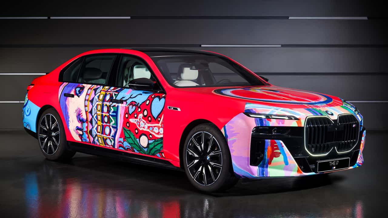 Künstlerisch gestalteter BMW i7 von Lee Kun-Yong