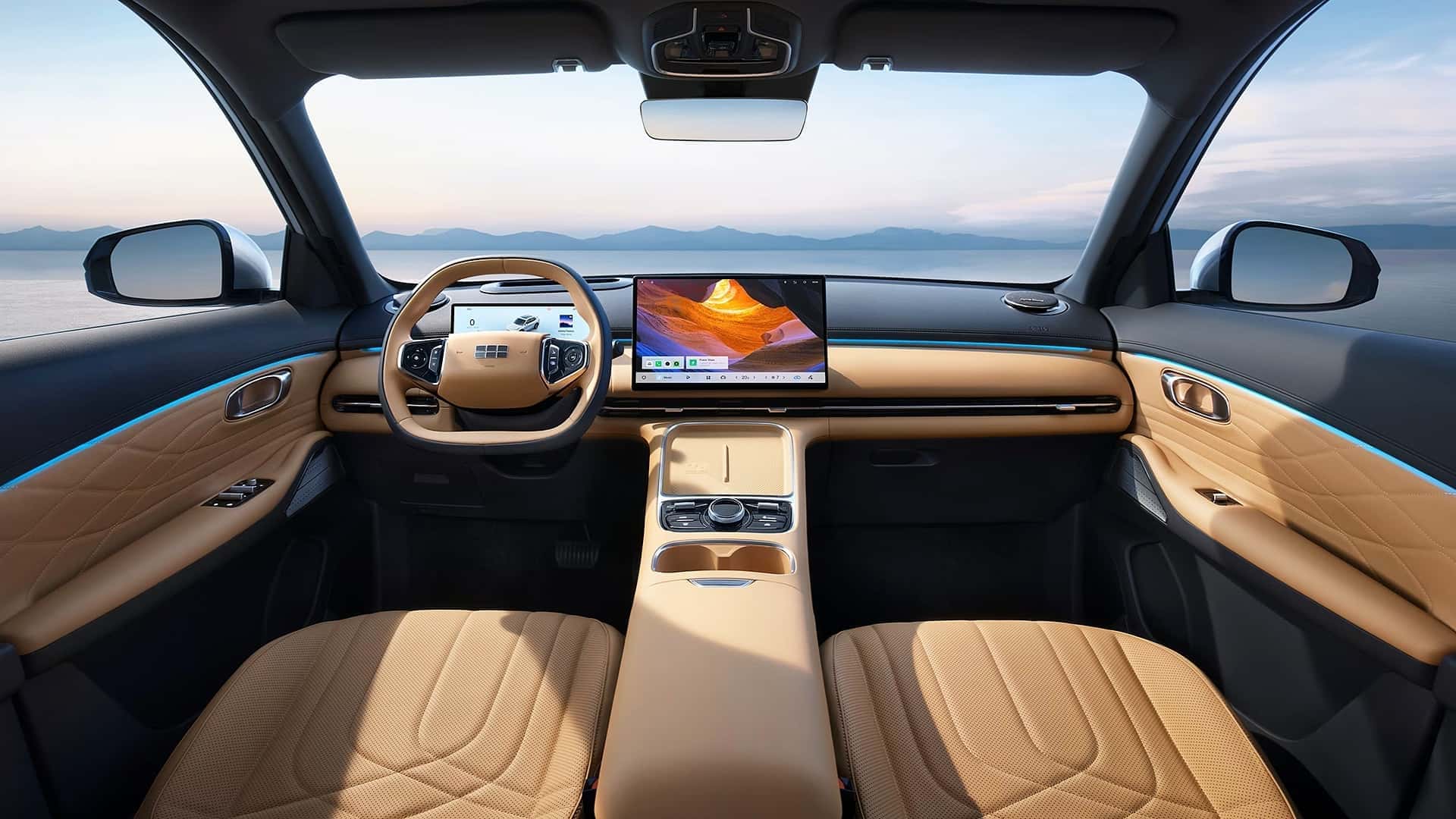 Geely Starray, gli interni del nuovo SUV ibrido cinese