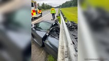 McLaren zerschellt bei 250.000 € Crash