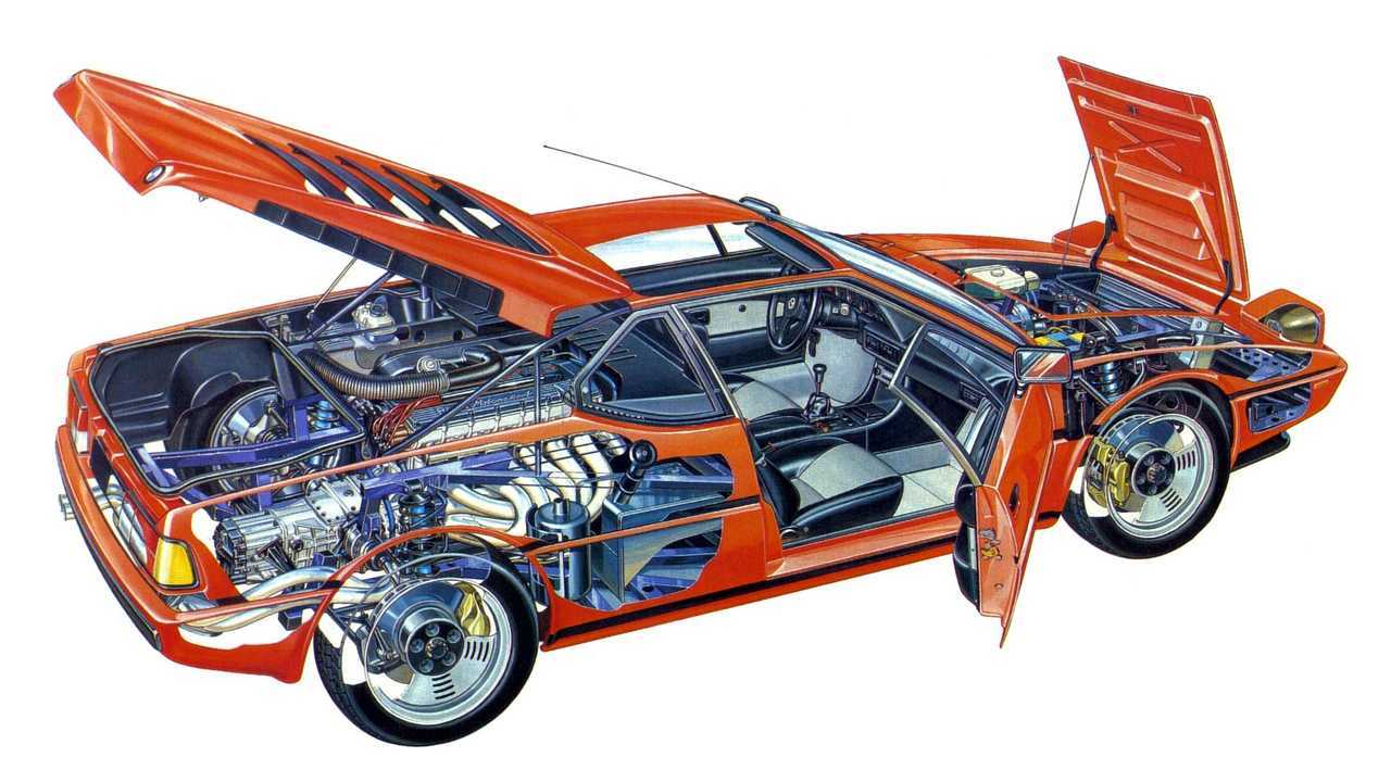 BMW M1 1978 trasparenza