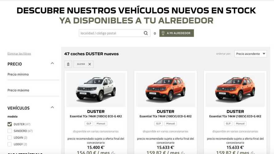 Dacia Duster en stock, desde 15.400 euros: aprovecha la ocasión