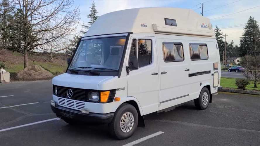 1992 Mercedes T1 camper offers plenty of room to stand up inside