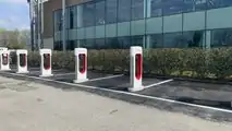Supercharger Tesla a Grugliasco (Torino)