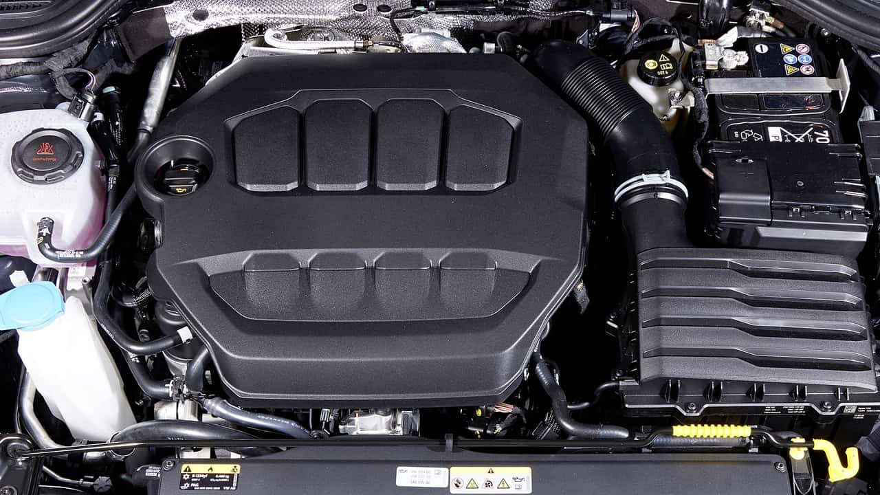 Volkswagen Golf R, motorun detayı