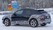 Vista lateral de estiramiento facial del Audi Q8