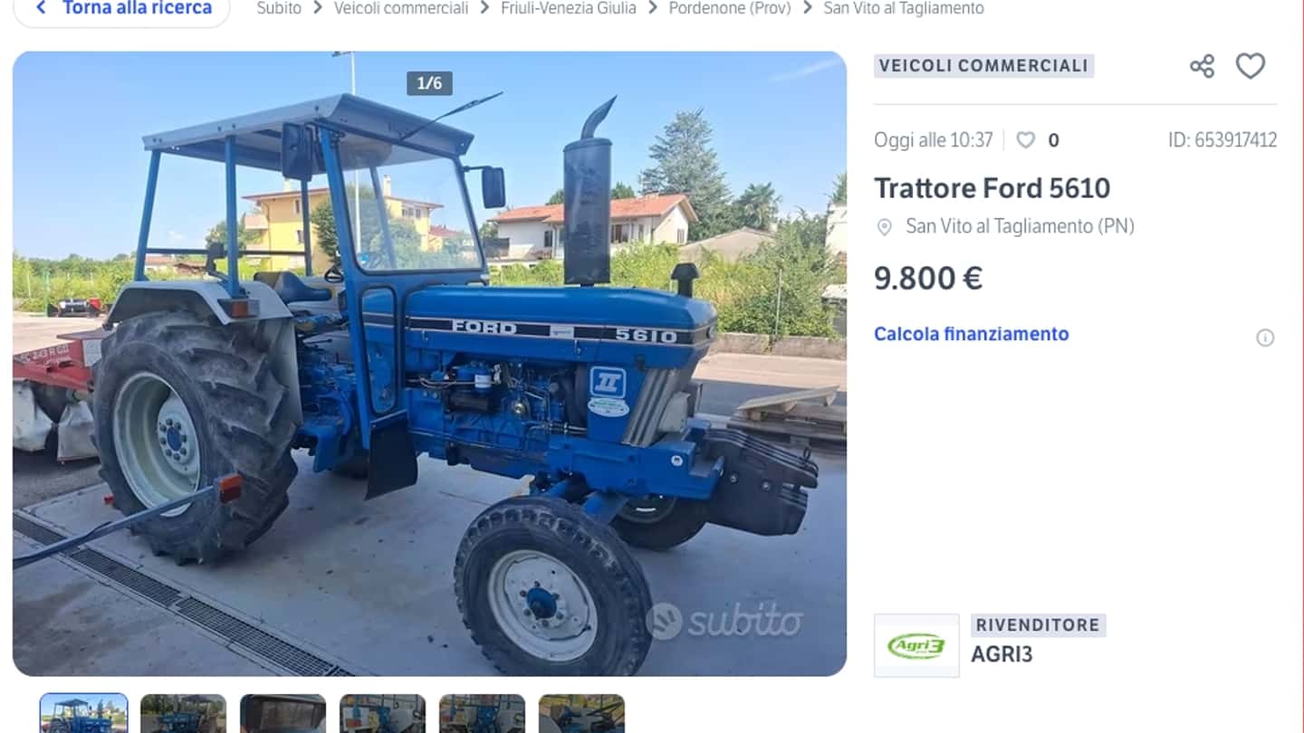 Come vendere un trattore su Subito: annuncio, foto e prezzo