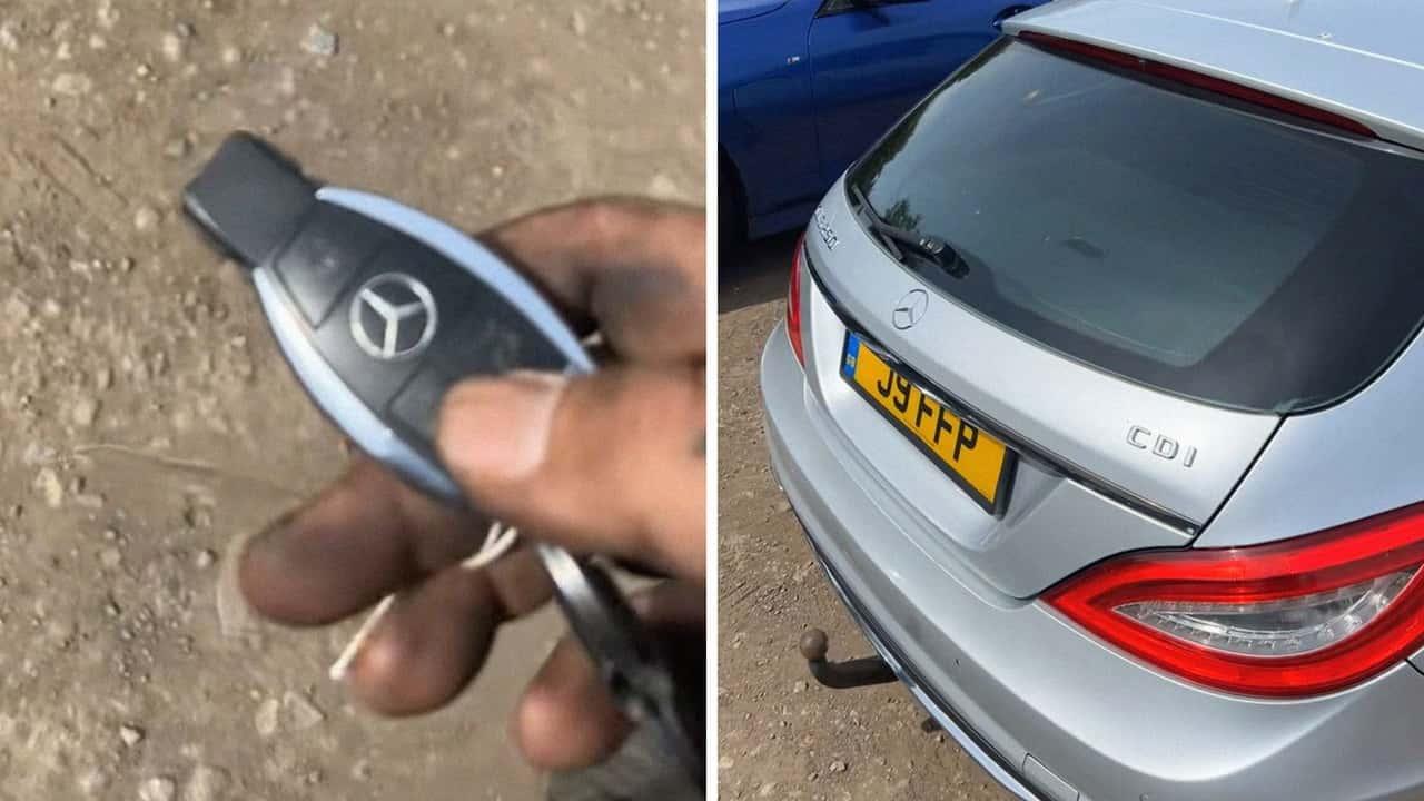 Mercedes driver takes car into the shop 