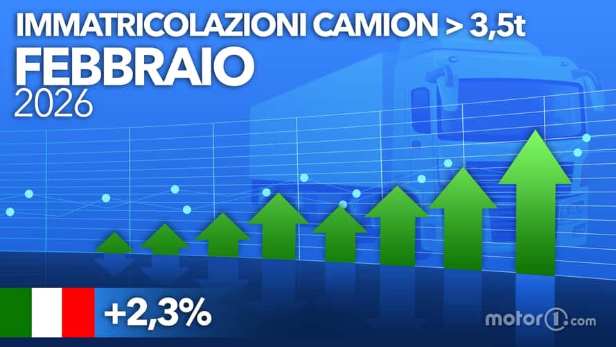 Veicoli industriali, febbraio cresce del 2,3% traino pesanti