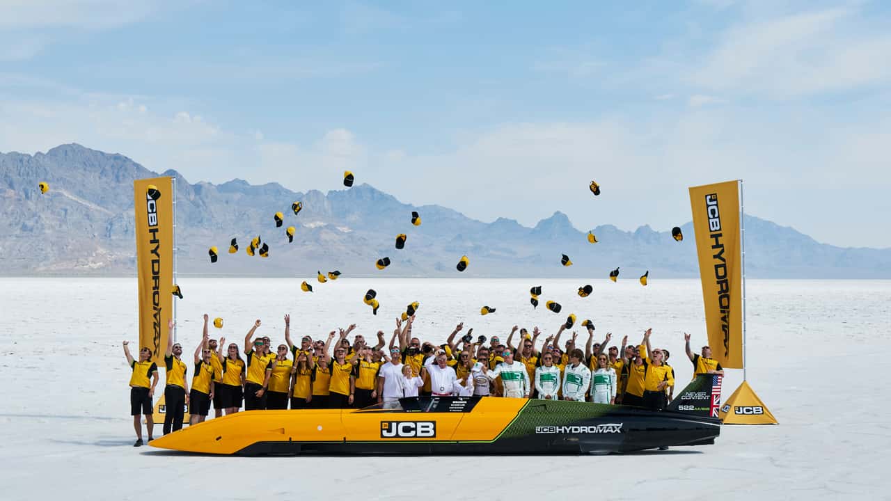 JCB Hydromax Hydrogen Speed Record
