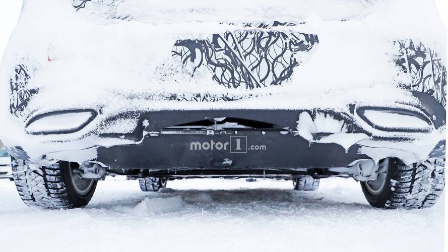 Mercedes A-Class plug-in hybrid spy photo
