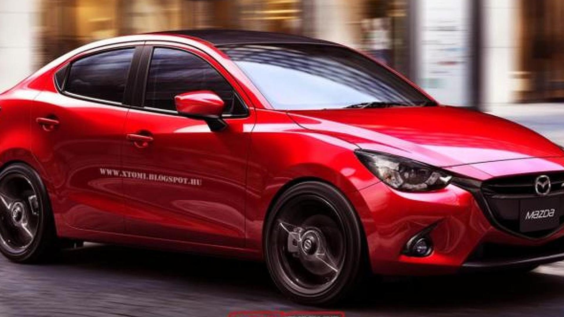 Mazda2 Mps Sedan And Mazda2 Coupe Rendered