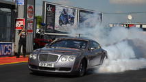Bentley Continental GT modified for drag racing
