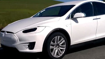 2016 Tesla Model X screenshot from spy video