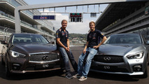 Sebastian Vettel & David Coulthard at Sochi GP circuit