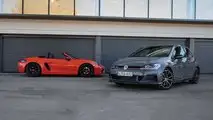 Porsche 718 Boxster T y Volkswagen Golf GTI TCR