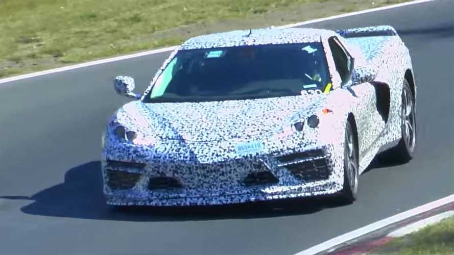 Mid-engined Corvette spied hustling hard at the 'Ring