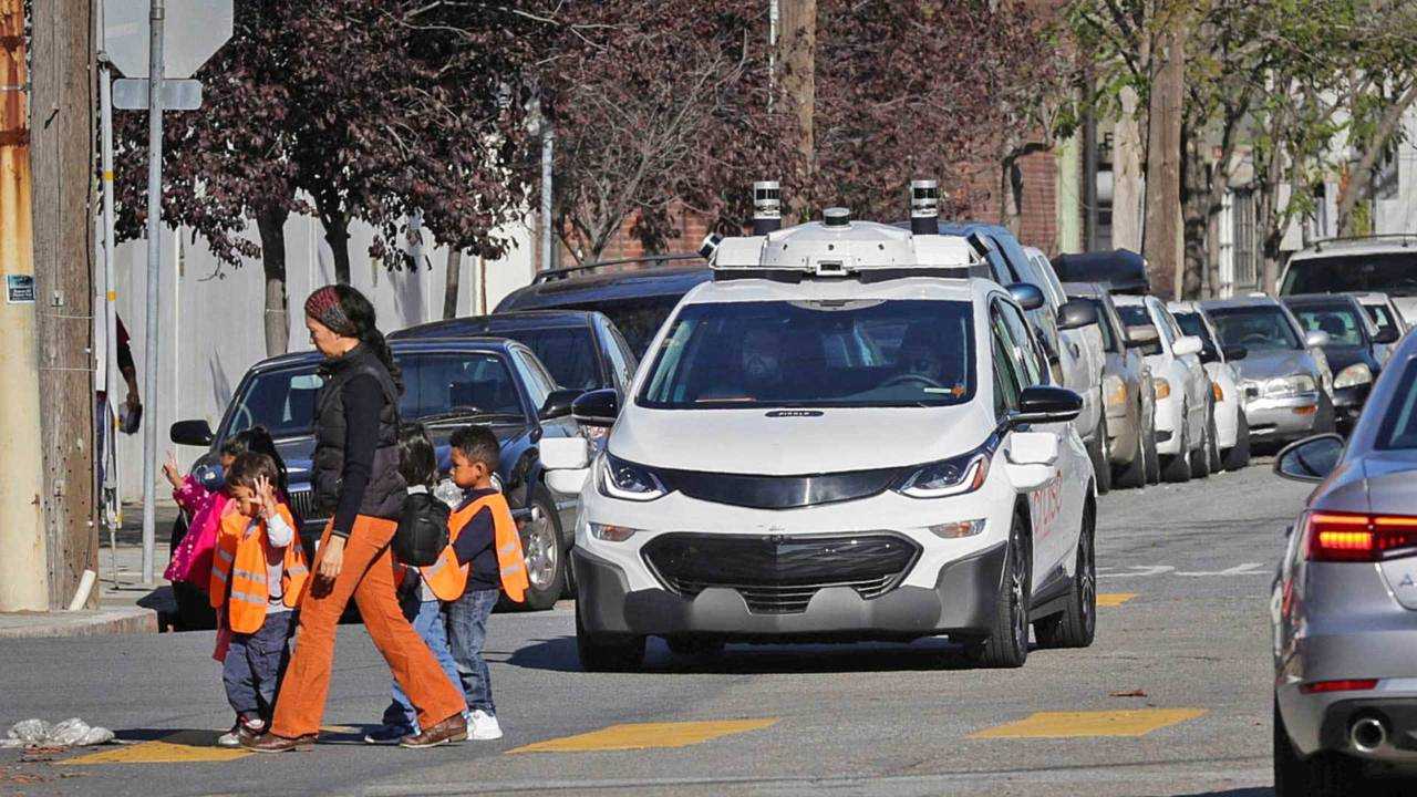 A self-driving Chevy Bolt like the one that struck Nilsson. Photo - Reuters/Elijah Nouvelage