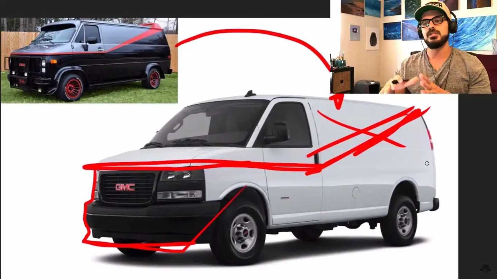 GMC Savana A-Team Rendering