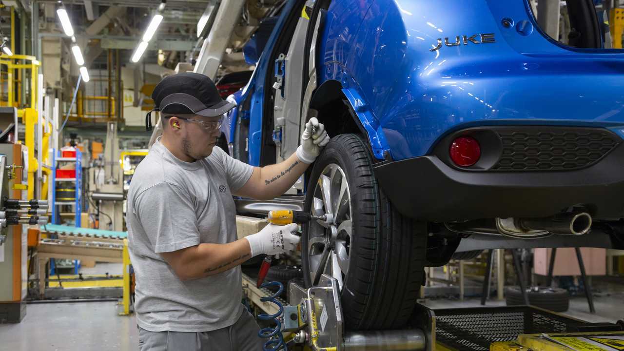 Nissan Juke production at Sunderland plant UK