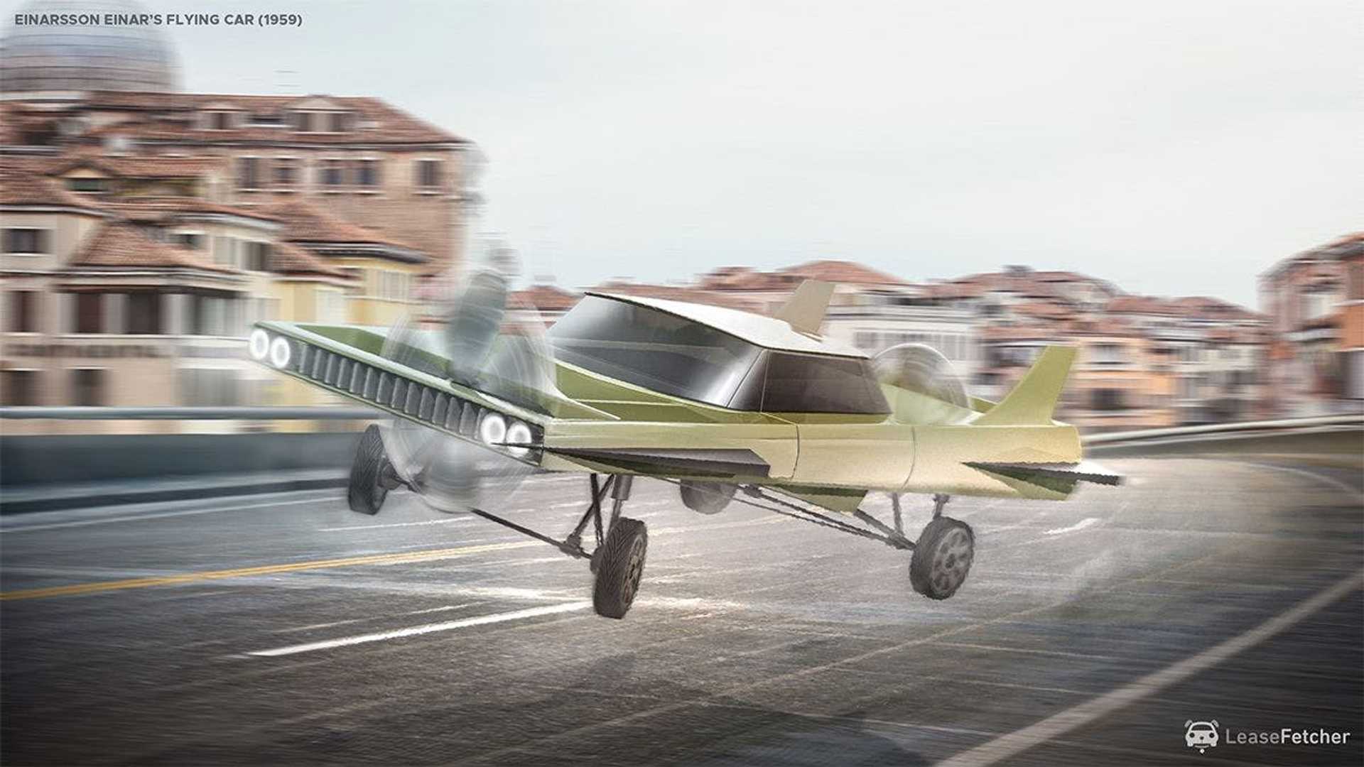 8 Flying Cars Rendered Based On Patents Going Back To 1912