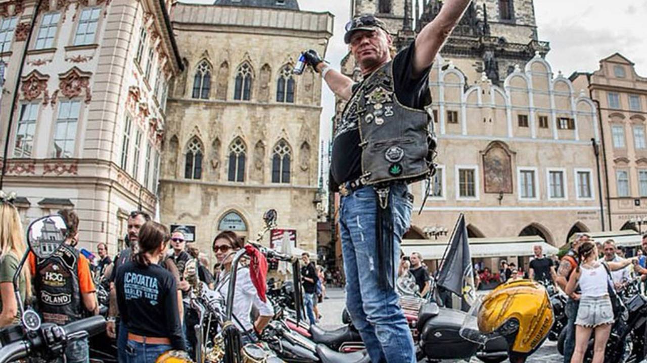 Harleys in Prague