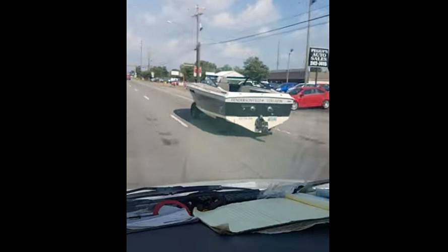 Boat on the street